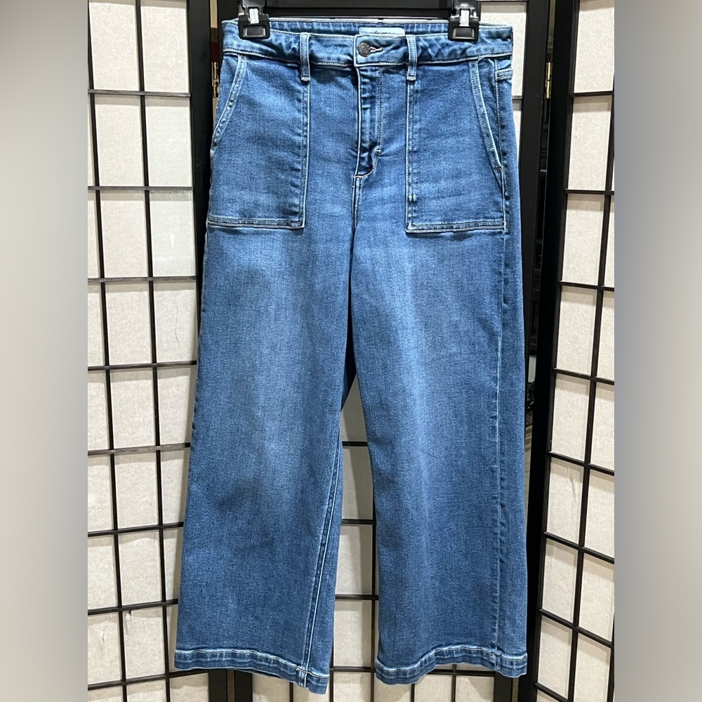 Carly Jean Los Angeles Indigo HENDRIX WIDE LEG STRETCH Jeans WOMEN SIZE 7